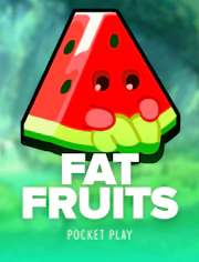 Arte de tragamonedas frutal con tono moderno y color vibrante.